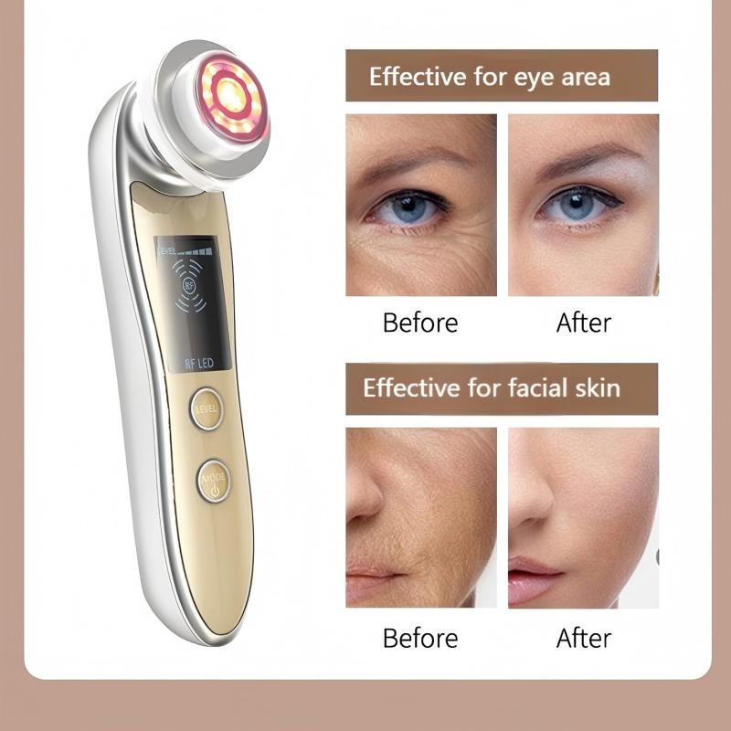 5 in 1 RF 페이셜 마사지기, 쿨링 마이크로커런트 - Galvanic Skin Sensor 리뷰 및 가격